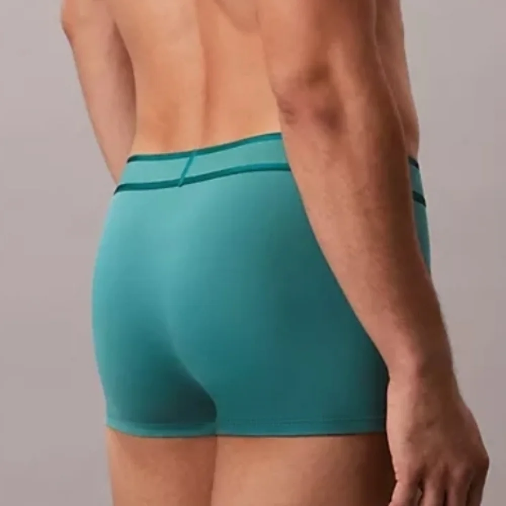 Calvin Klein Men's Tonal Logo Low Rise Trunk Lively Teal NWT - Picture 2 of 2